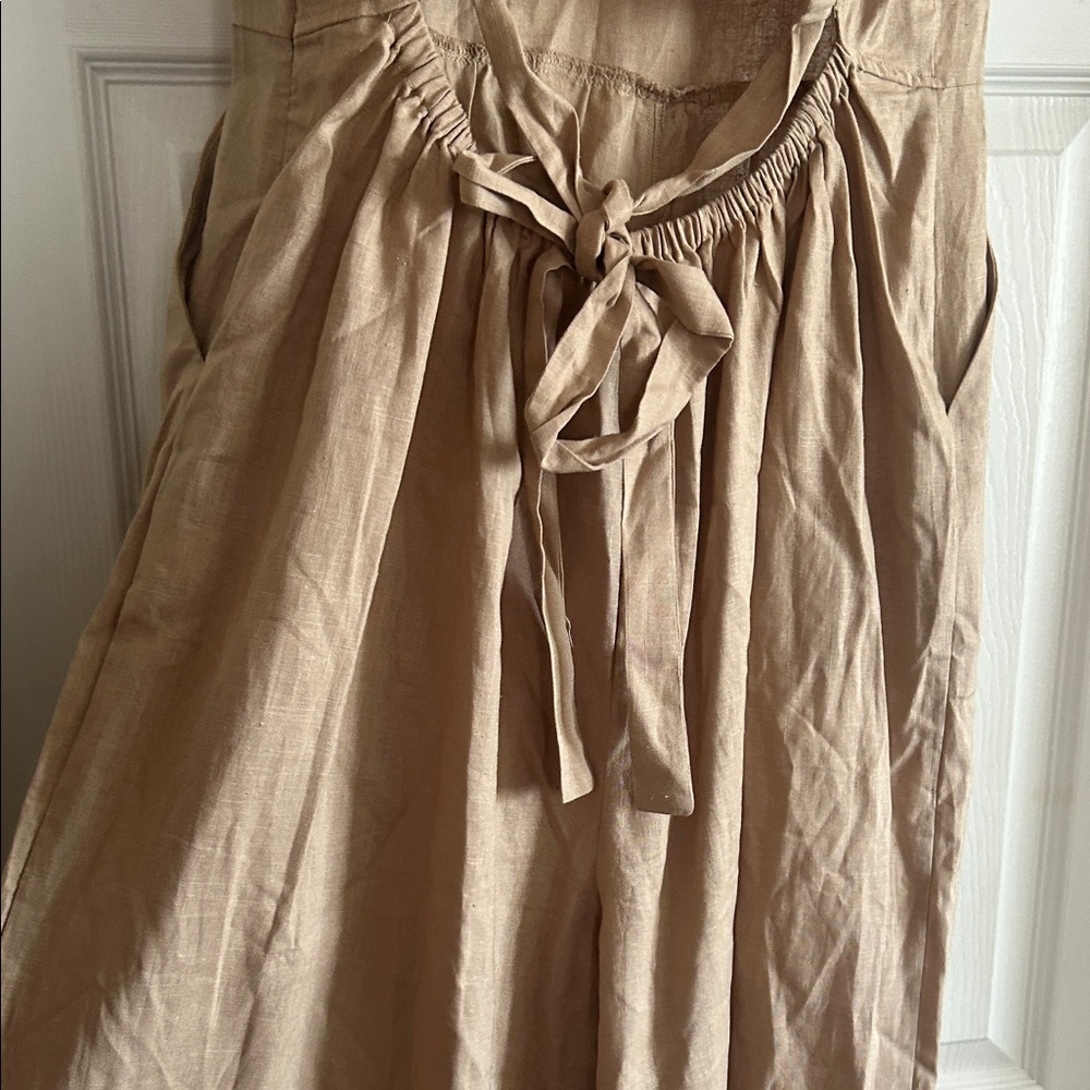 NWT Camellia Sleeveless Wide-Leg Jumpsuit in Beige - Picture 11 of 13